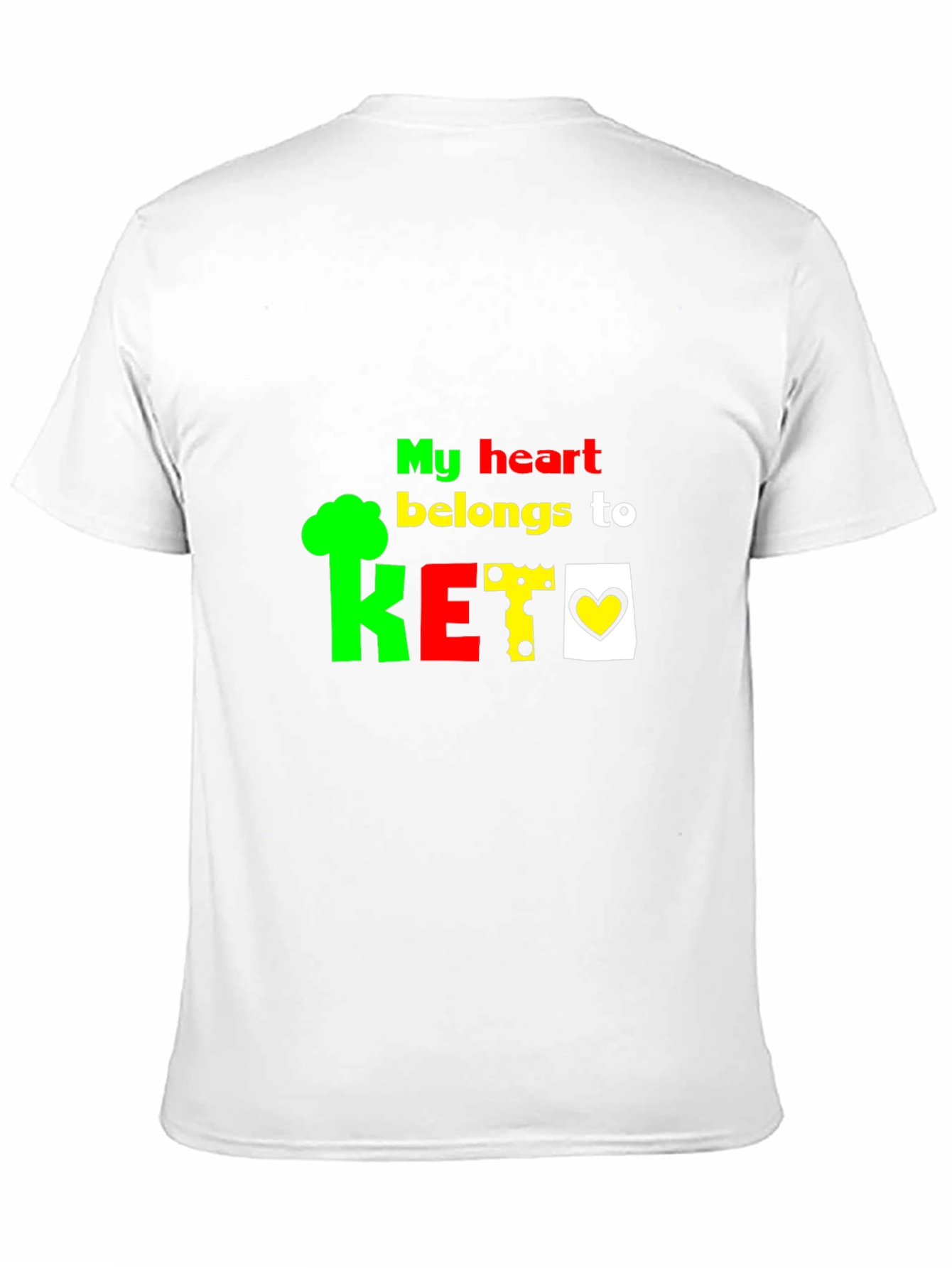 My Heart Belongs To Keto Black T-Shirt