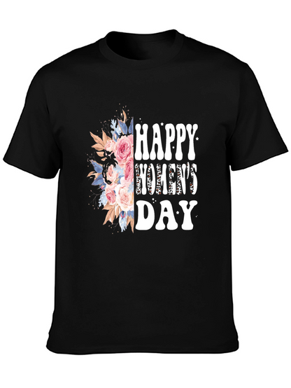Happy Womens Day Floral Graphic Tee