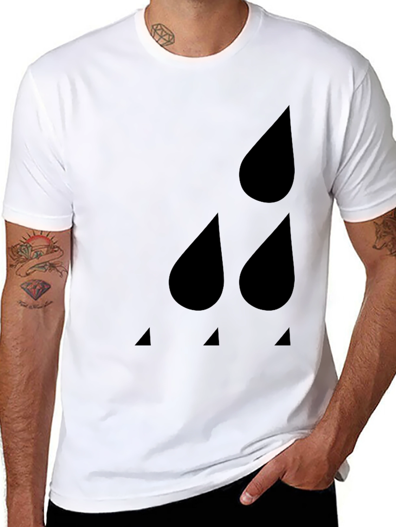 Modern Minimalist Raindrop T-Shirt