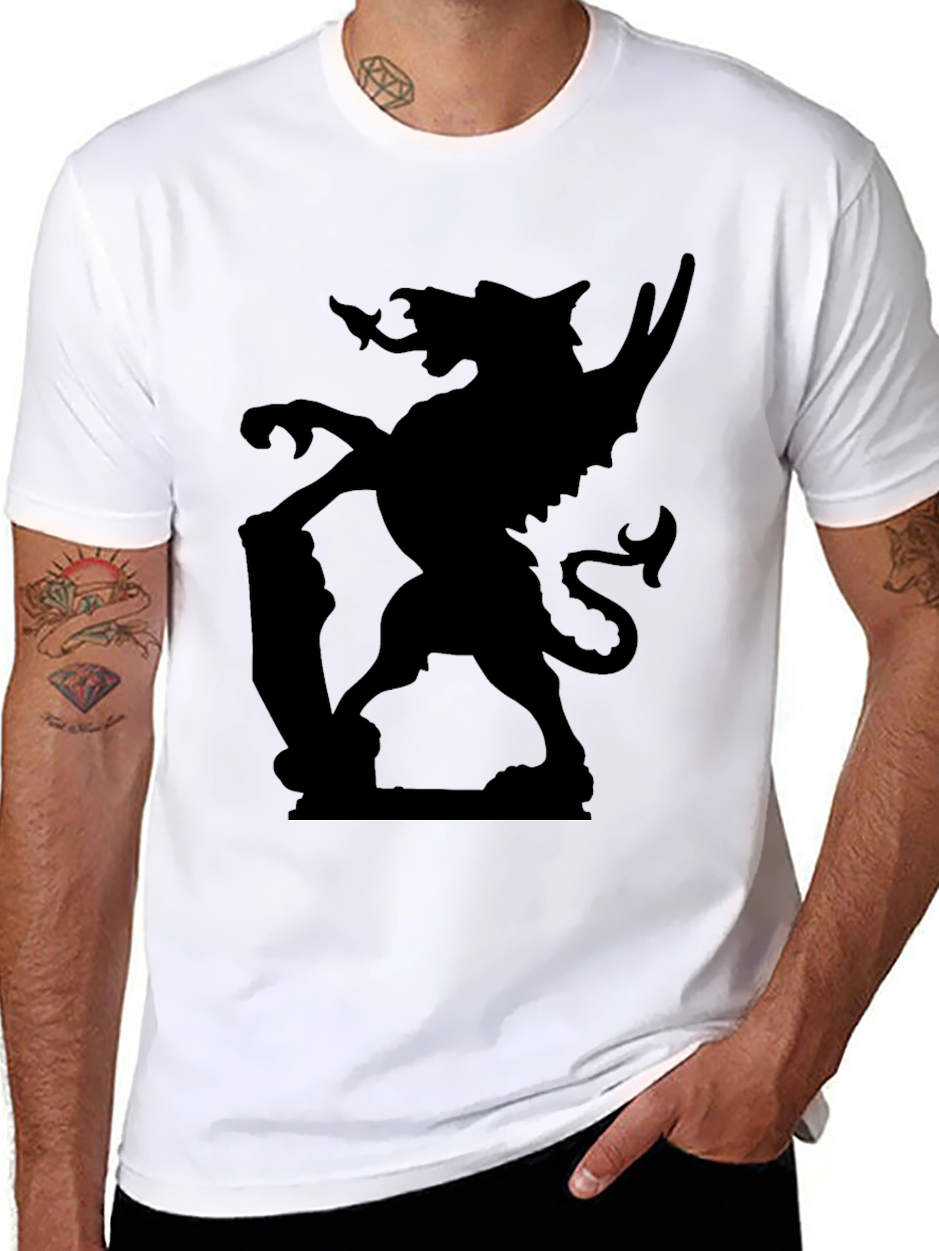 Griffin Graphic Black T-Shirt