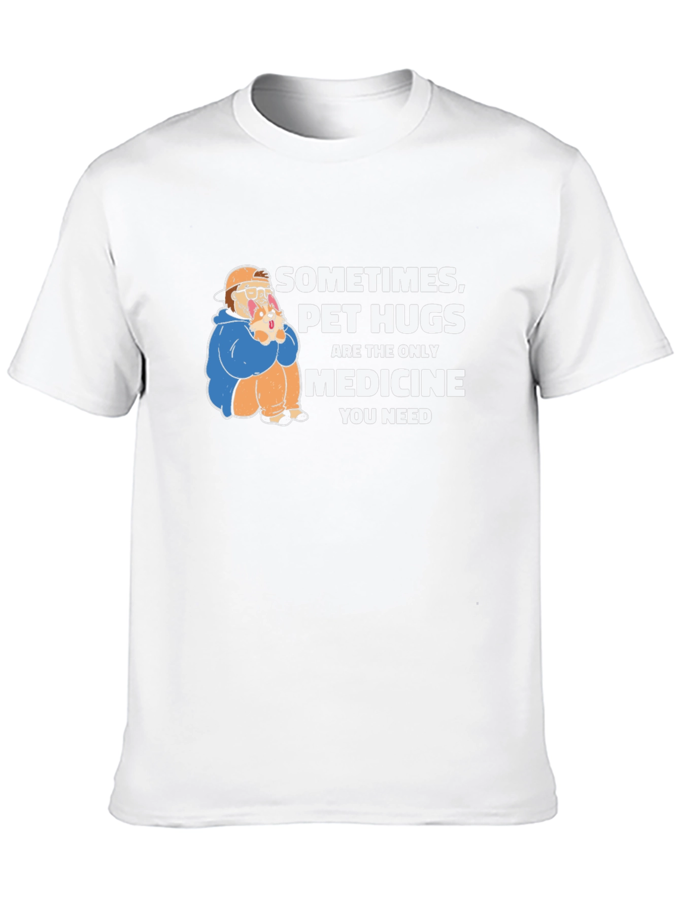 Pet Hugs Medicine Graphic T-Shirt