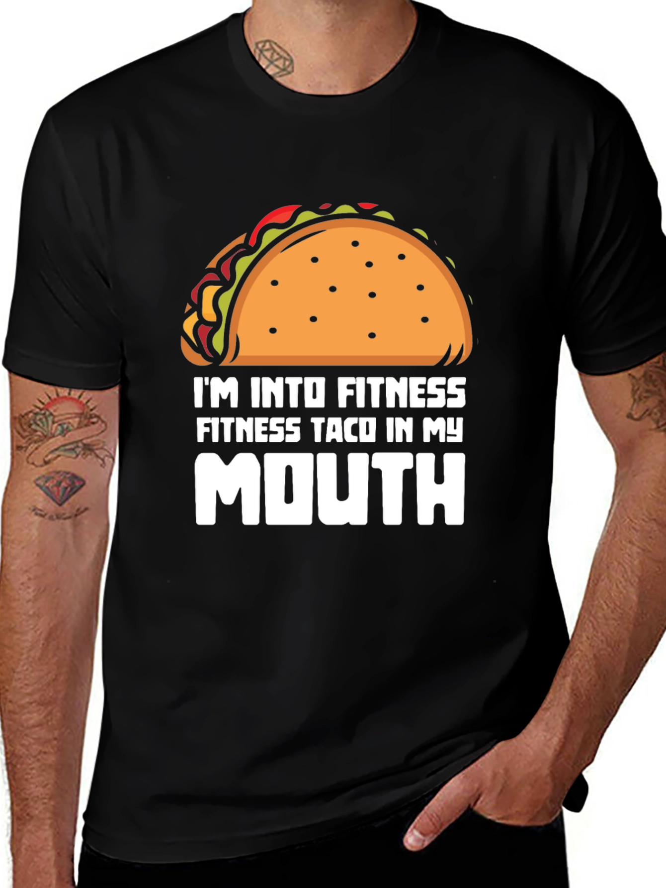 Fitness Taco T-Shirt - Humorous Foodie Tee