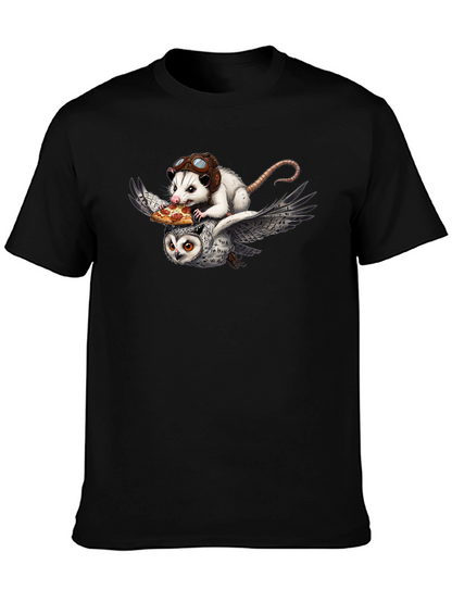 Opossum & Owl Pizza Flight T-Shirt