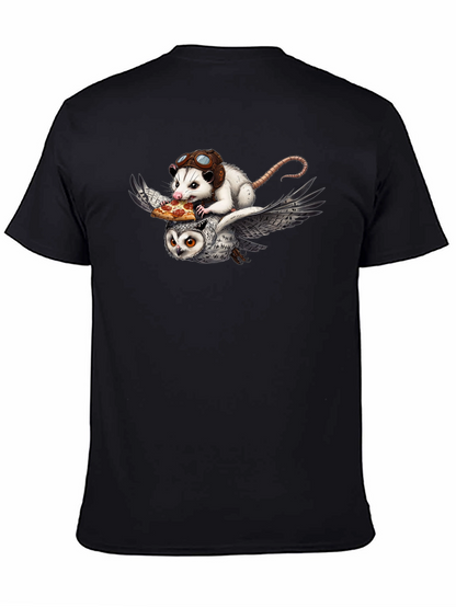 Opossum & Owl Pizza Flight T-Shirt