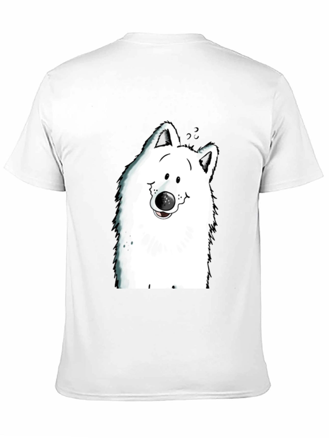 Cartoon Dog Graphic Tee - Black T-Shirt