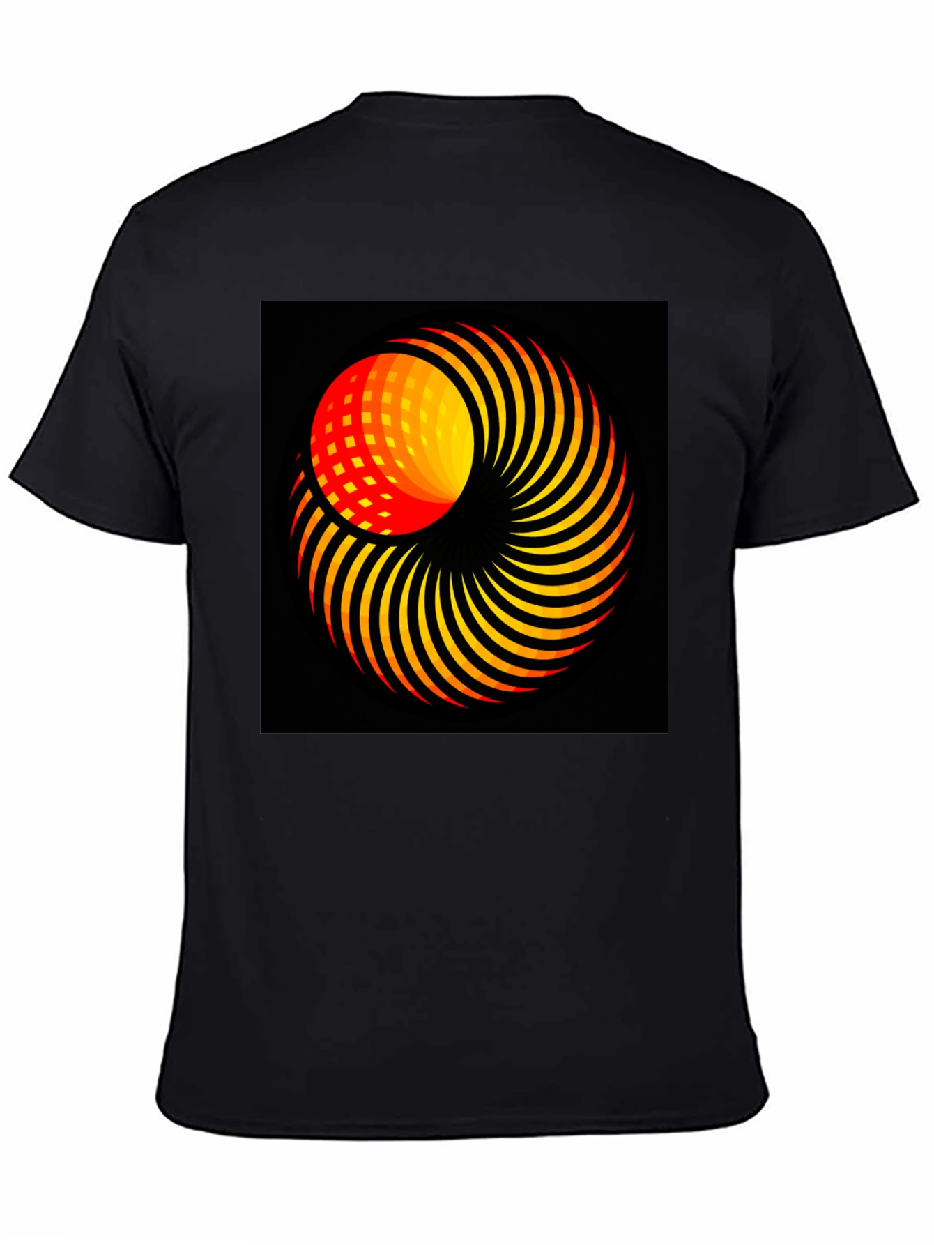 Abstract Swirl Graphic T-Shirt - Modern Art Tee