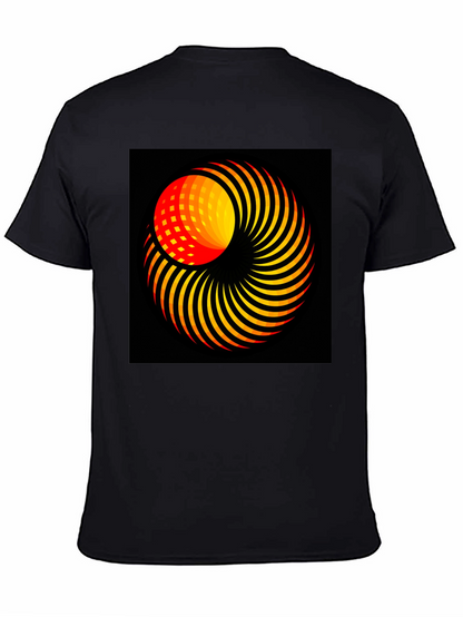 Abstract Swirl Graphic T-Shirt - Modern Art Tee