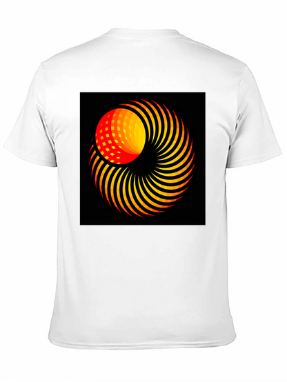 Abstract Swirl Graphic T-Shirt - Modern Art Tee