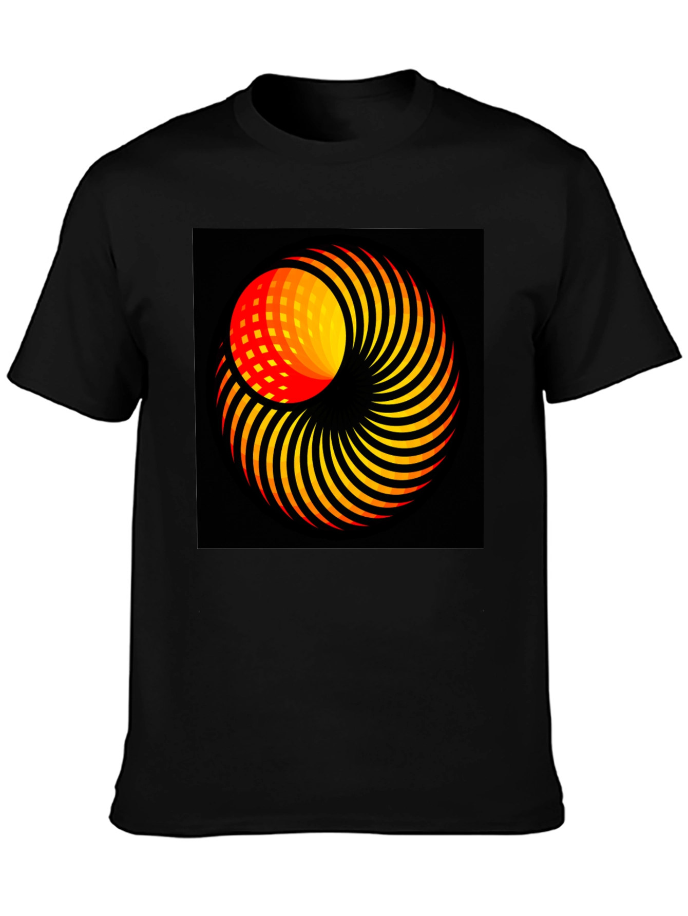 Abstract Swirl Graphic T-Shirt - Modern Art Tee