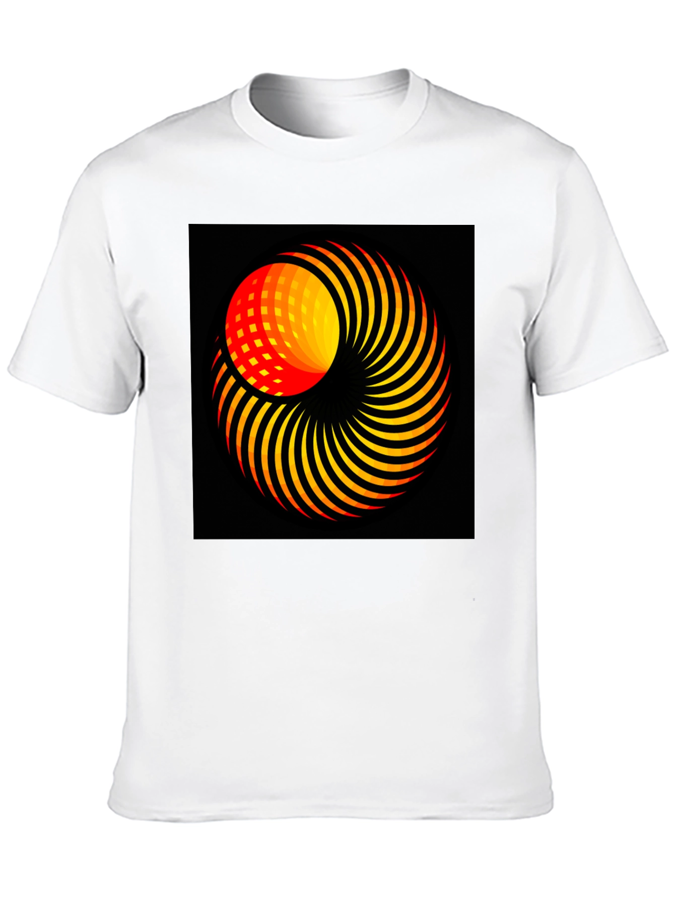Abstract Swirl Graphic T-Shirt - Modern Art Tee