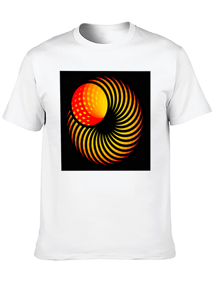Abstract Swirl Graphic T-Shirt - Modern Art Tee