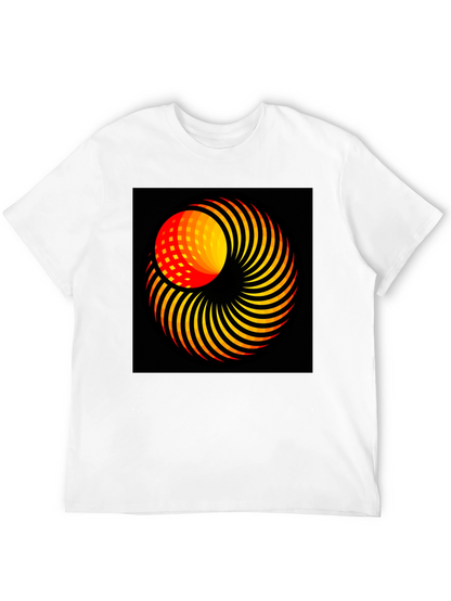 Abstract Swirl Graphic T-Shirt - Modern Art Tee