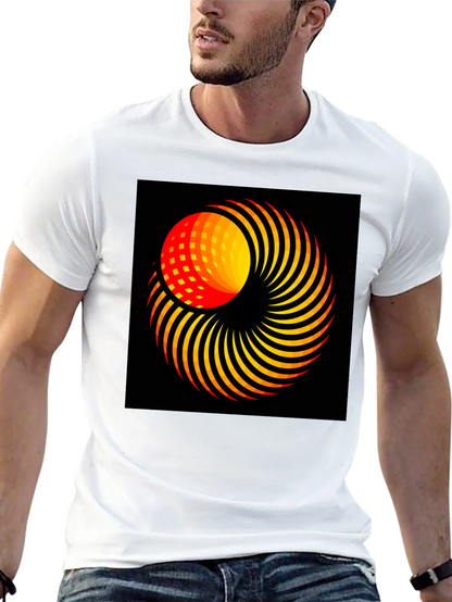 Abstract Swirl Graphic T-Shirt - Modern Art Tee