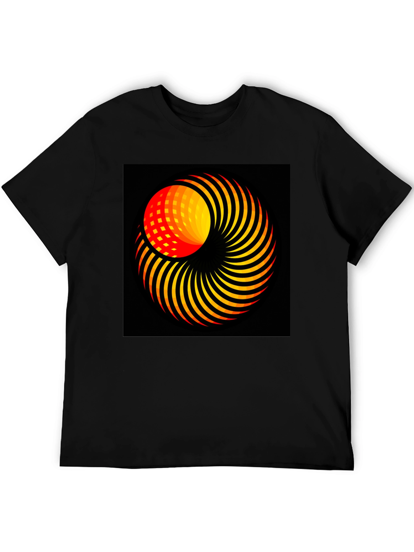 Abstract Swirl Graphic T-Shirt - Modern Art Tee