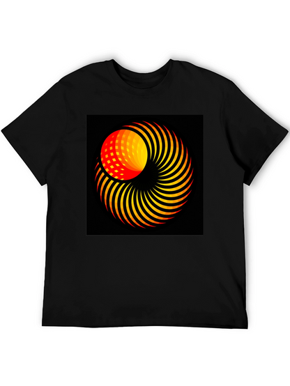 Abstract Swirl Graphic T-Shirt - Modern Art Tee