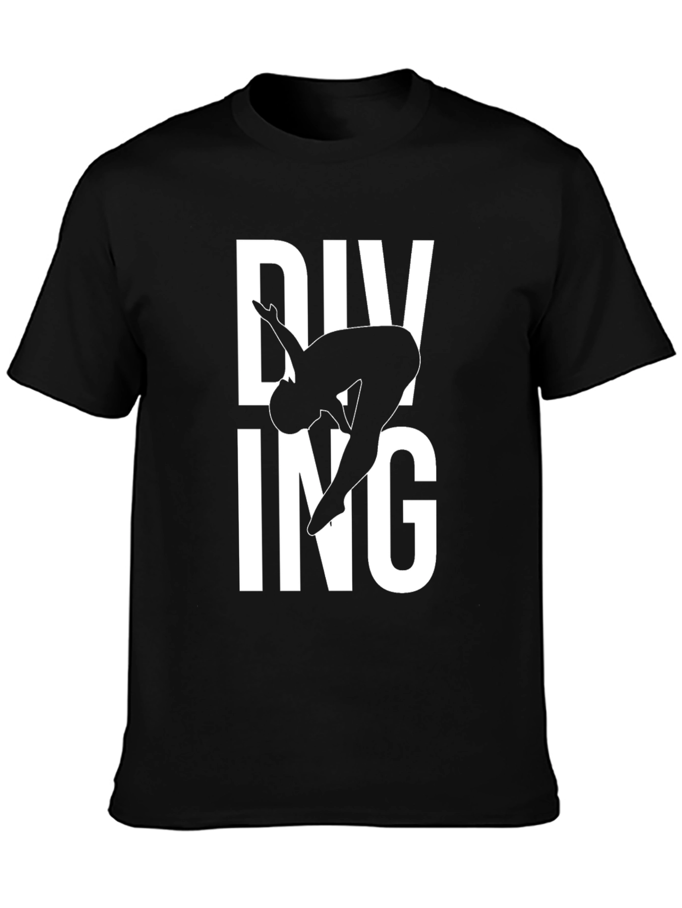Diving T-Shirt - Cool Black Tee