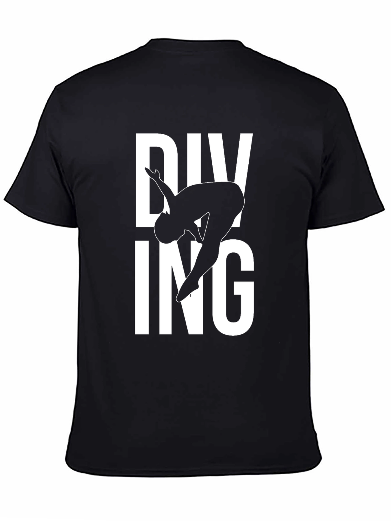 Diving T-Shirt - Cool Black Tee