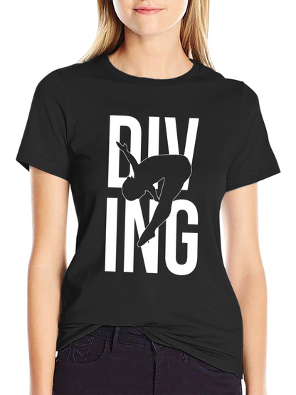 Diving T-Shirt - Cool Black Tee