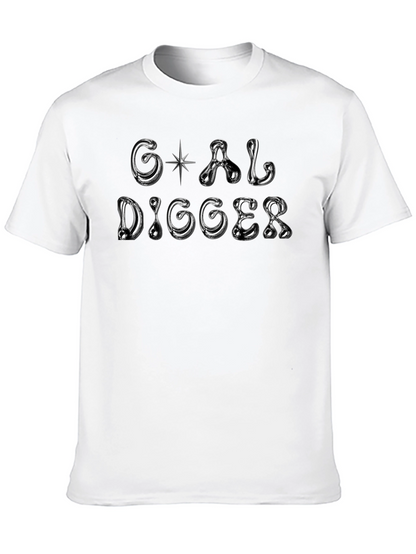 Goal Digger Black T-Shirt Graphic Print
