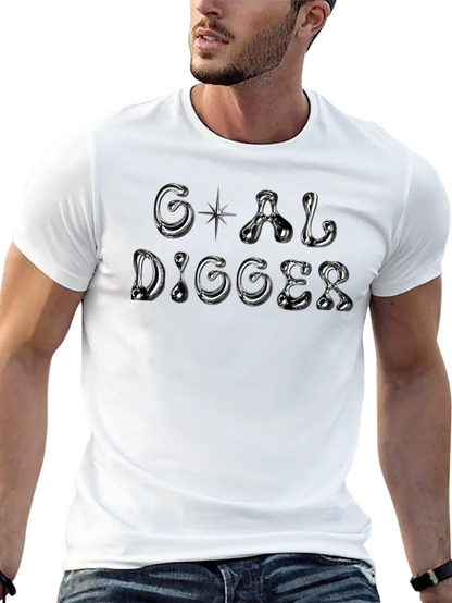 Goal Digger Black T-Shirt Graphic Print