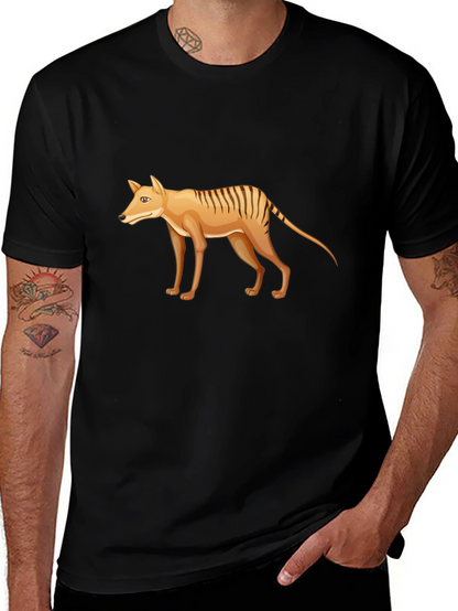 Tasmanian Tiger Graphic Tee - Extinct Animal T-Shirt