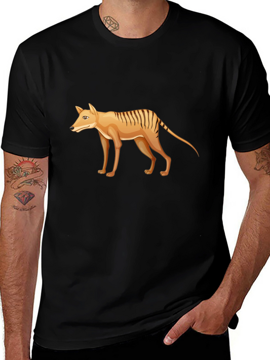Tasmanian Tiger Graphic Tee - Extinct Animal T-Shirt