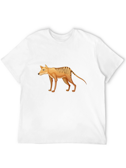 Tasmanian Tiger Graphic Tee - Extinct Animal T-Shirt