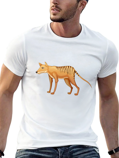 Tasmanian Tiger Graphic Tee - Extinct Animal T-Shirt