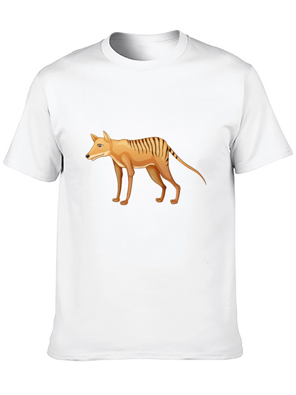 Tasmanian Tiger Graphic Tee - Extinct Animal T-Shirt