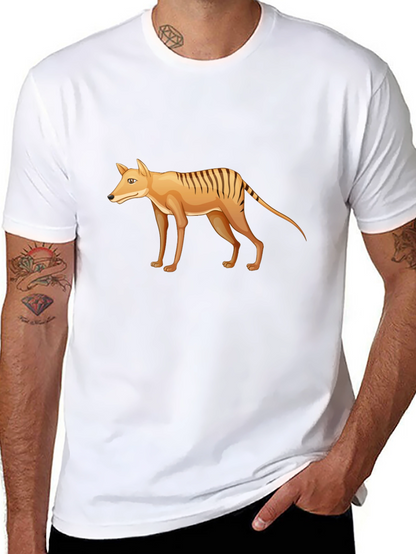 Tasmanian Tiger Graphic Tee - Extinct Animal T-Shirt