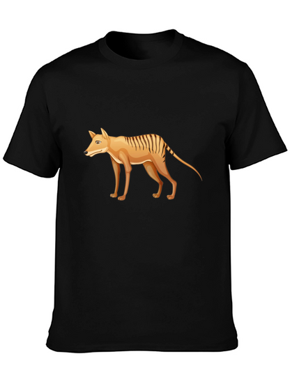 Tasmanian Tiger Graphic Tee - Extinct Animal T-Shirt