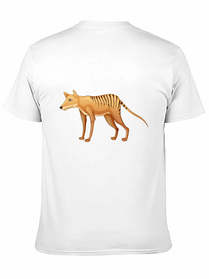 Tasmanian Tiger Graphic Tee - Extinct Animal T-Shirt