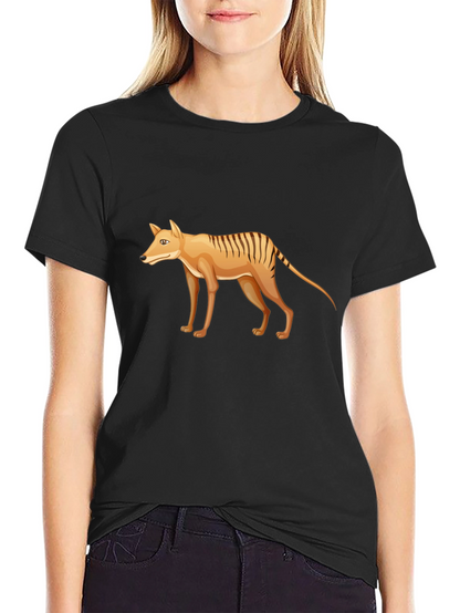 Tasmanian Tiger Graphic Tee - Extinct Animal T-Shirt