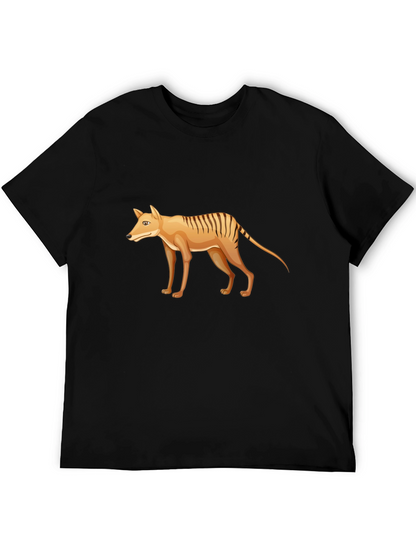 Tasmanian Tiger Graphic Tee - Extinct Animal T-Shirt