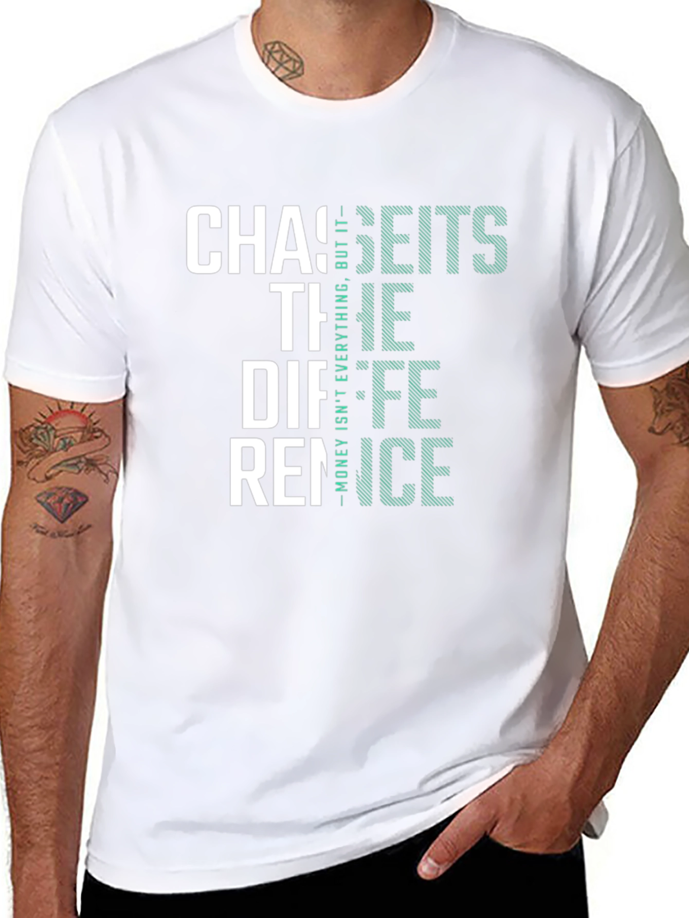 Chase The Difference T-Shirt - Money Design