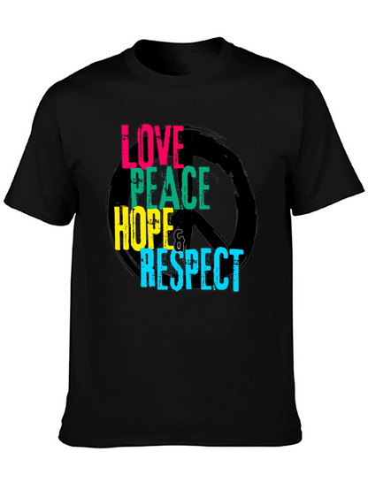 Love Peace Hope Respect Graphic T-Shirt