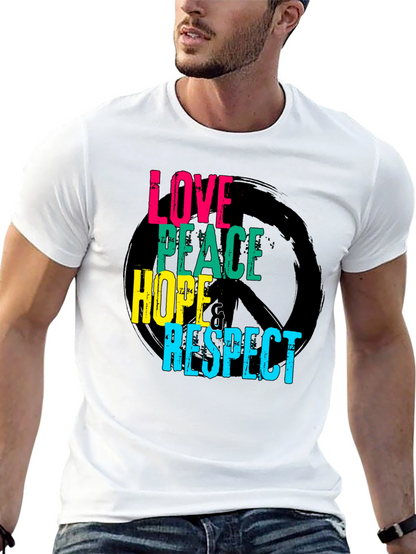Love Peace Hope Respect Graphic T-Shirt