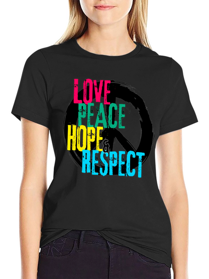 Love Peace Hope Respect Graphic T-Shirt