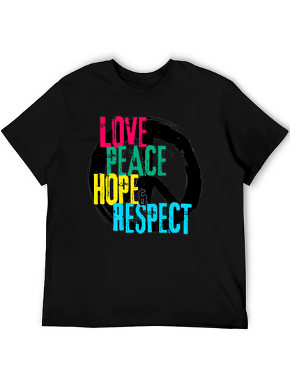 Love Peace Hope Respect Graphic T-Shirt