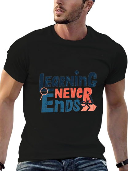 Learning Never Ends Graphic Tee