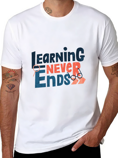 Learning Never Ends Graphic Tee