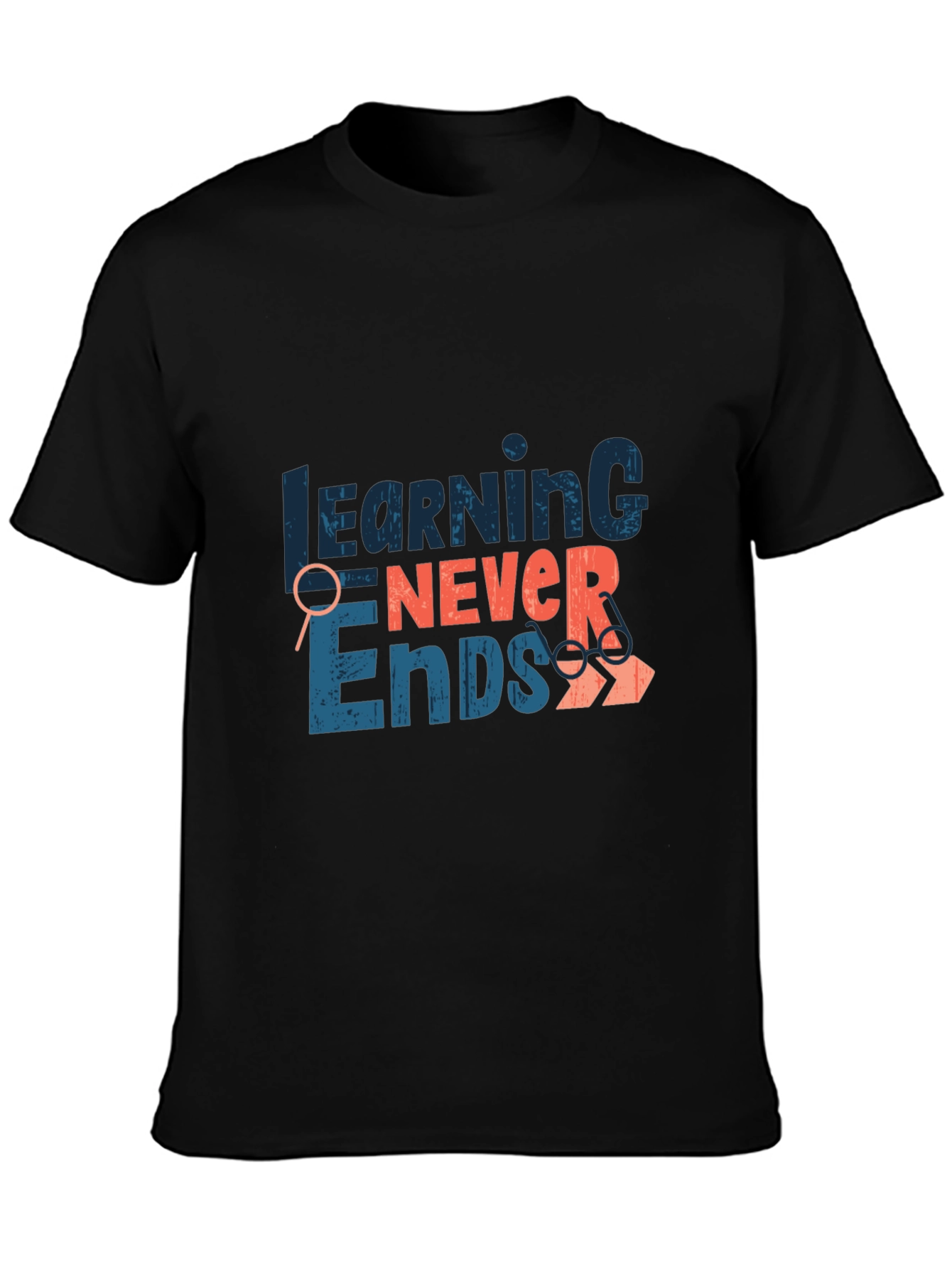 Learning Never Ends Graphic Tee