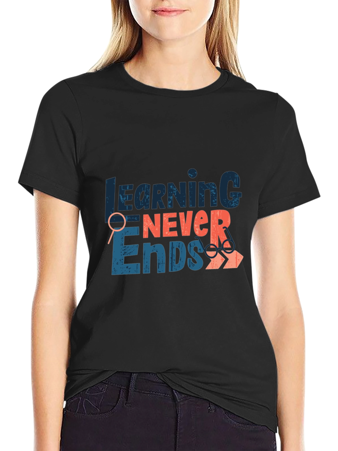 Learning Never Ends Graphic Tee