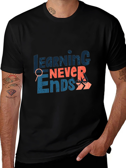 Learning Never Ends Graphic Tee