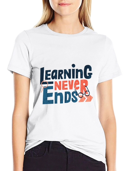 Learning Never Ends Graphic Tee