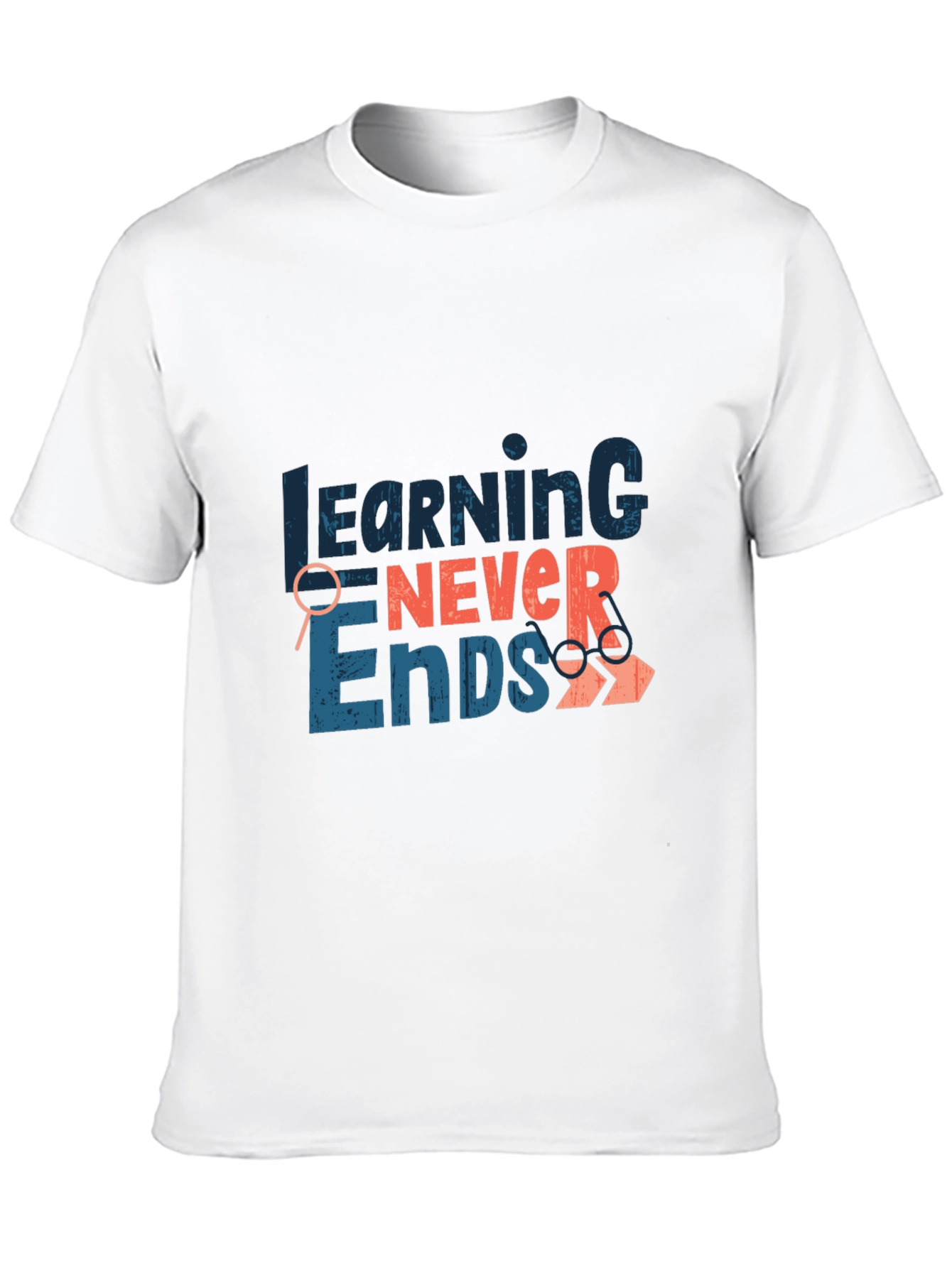 Learning Never Ends Graphic Tee