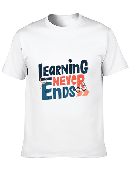 Learning Never Ends Graphic Tee