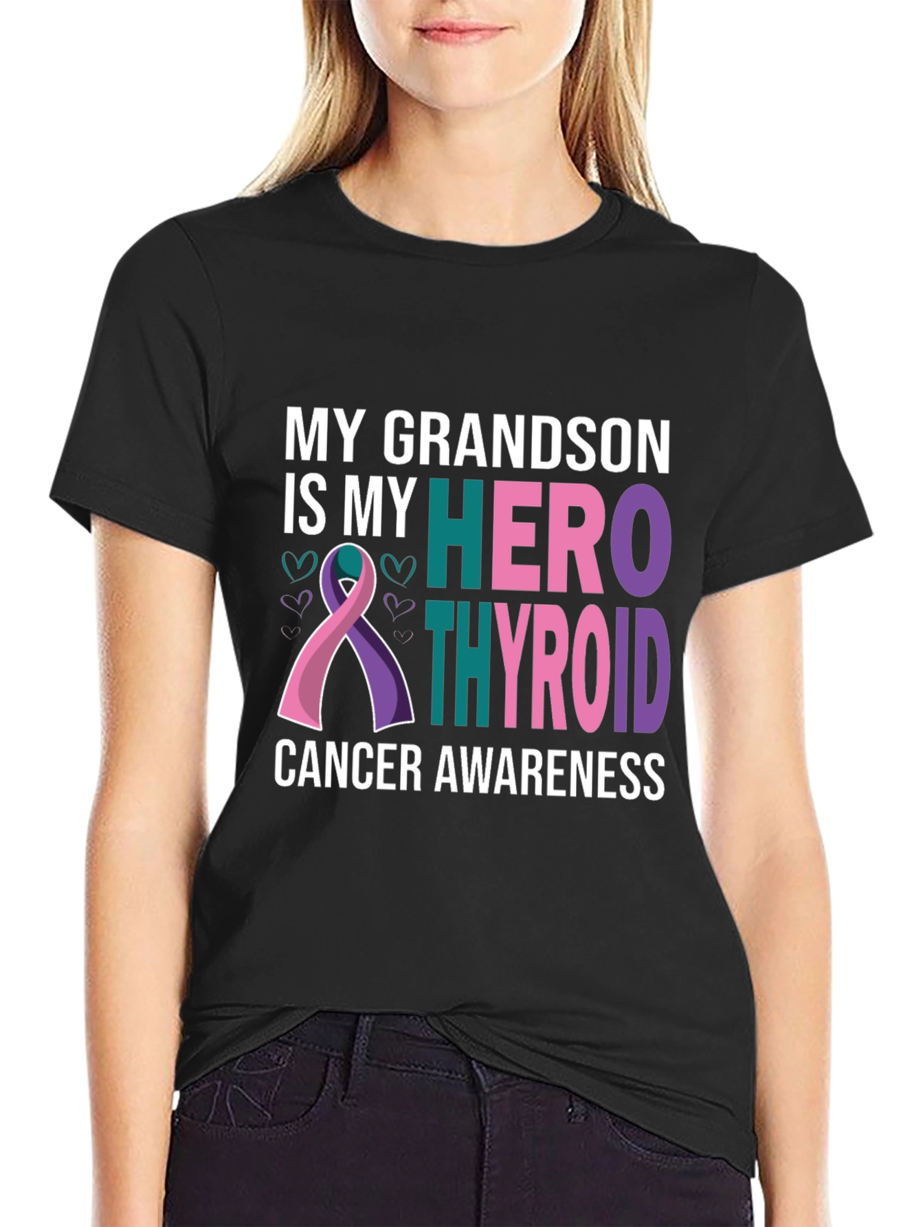 Grandson Thyroid Cancer Awareness T-Shirt