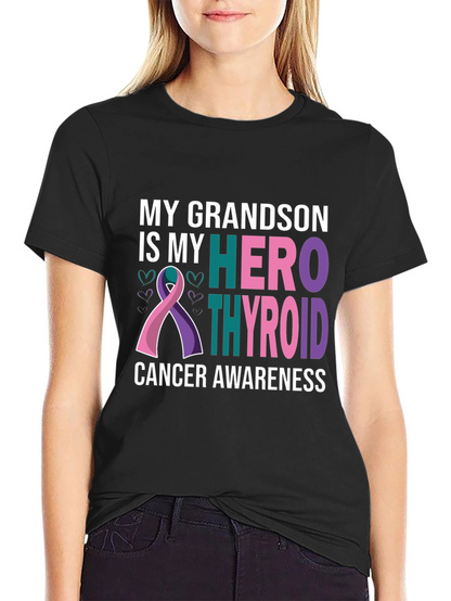 Grandson Thyroid Cancer Awareness T-Shirt