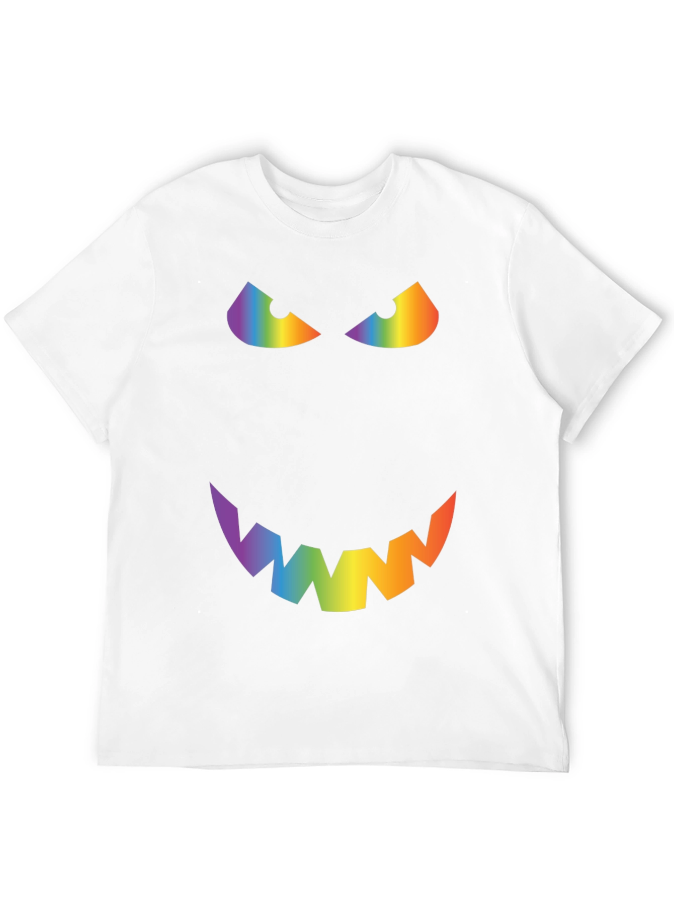 Rainbow Evil Face Graphic Tee